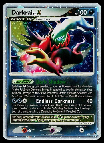 Carta pokemon darkrai - pokemon, lv.x