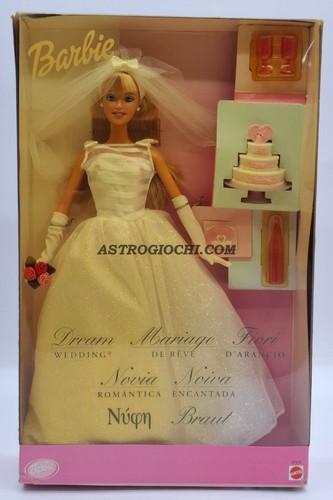 Barbie sposa fiori arancio - barbie,