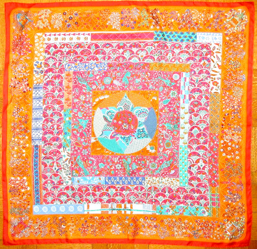 Sciarpa hermes pique fleuri - fleuri, de