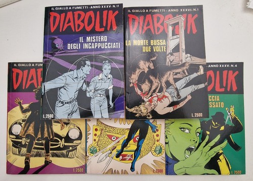 Lotto 5pz diabolik anno 35 - diabolik,