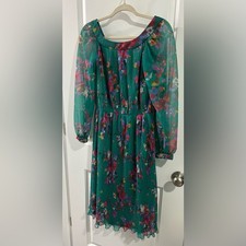 Abito verde floreale Dalani II