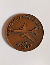 1947 / 1967 Medaglia Vent'anni Alitalia Aerei - Medal Médaille Medaille