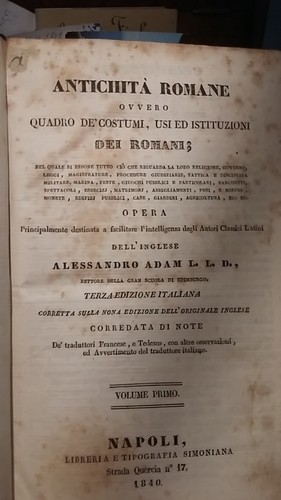 Antichita romane ovvero - antichita',