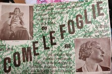 RARA LOCANDINA COME LE FOGLIE INDUSTRIE CINEMATOGRAFICHE ITALIANE Dc 60