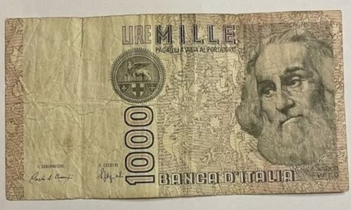 Banconota 1000 lire marco polo - banconota,