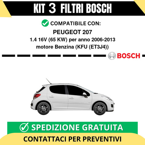 Kit bosch filtri tagliando - 3,