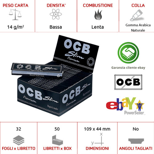 Cartine ocb nere premium - nere, king