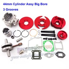 Kit Alesaggio Grande Rosso 44mm Cilindro Assy Pocket Bike 47cc 49cc ATV Minimoto Mini Sporco