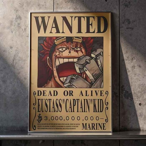 Poster one piece taglia - one, wanted
