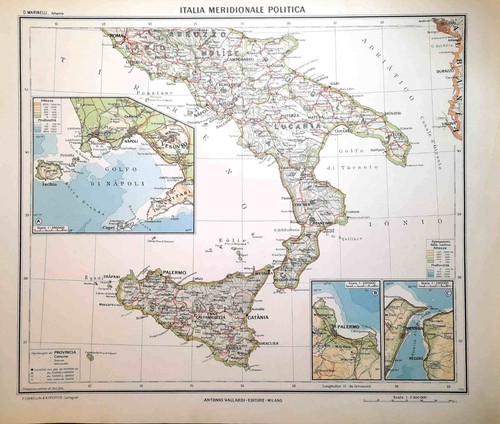 Carta geografica antica italia - carta,