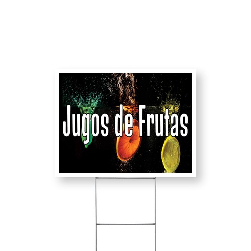 Insegna jugos frutas yard - insegna,
