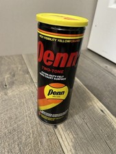 Palline da tennis vintage sigillate Can Penn Extra Duty alta vis giallo arancione bicolore