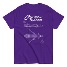 Maglietta Eurofighter Typhoon Fighter Jet Design Pulito