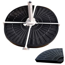 BASI BASAMENTO PER OMBRELLONE A BRACCIO DECENTRATO IN RESINA 20 KG TRIANGLE NERO