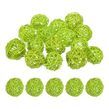 15pz palline di vimini e