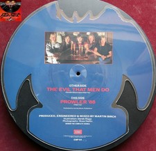 Iron Maiden The Evil That Men Do Shaped Picture Disc ULTRARARO