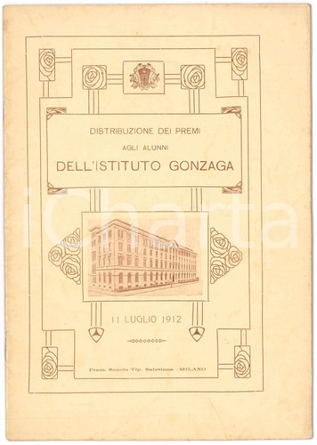 1912 milano istituto gonzaga - 1912,