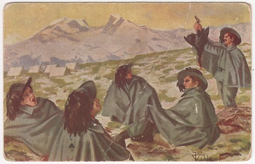 Cartolina illustrata villani - cartolina,