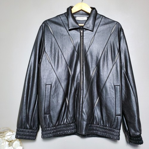 Giacca uomo ecopelle nera - , st