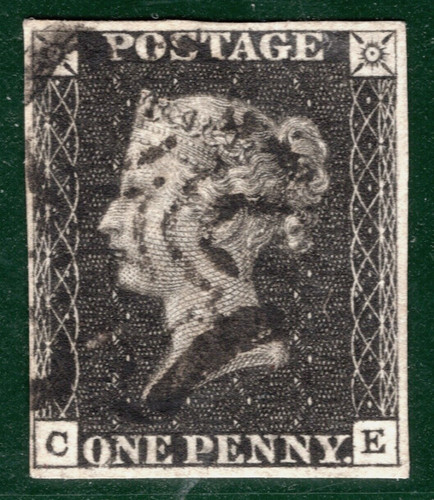 Penny black 1840 stamp - penny,
