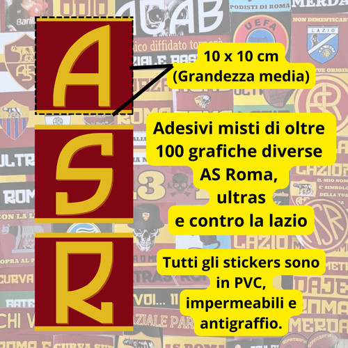 Stickers adesivi as roma - stickers,