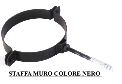 Staffa muro nera per - muro,