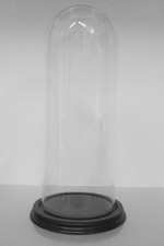 CAMPANA DI VETRO 15 CM x H. 40 CM completa di base