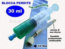TURAFALLE A SIRINGA 30ml BLOCCA PERDITE CLIMATIZZATORE GAS R134A R407C R22 R404A