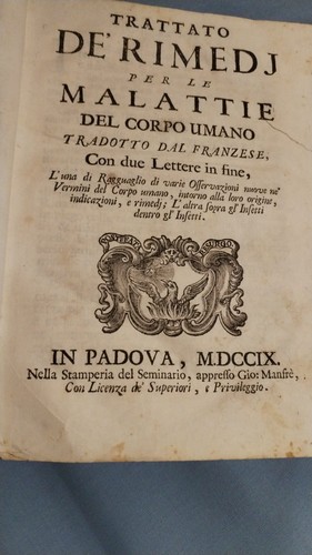 Trattato dè rimedj per - , le