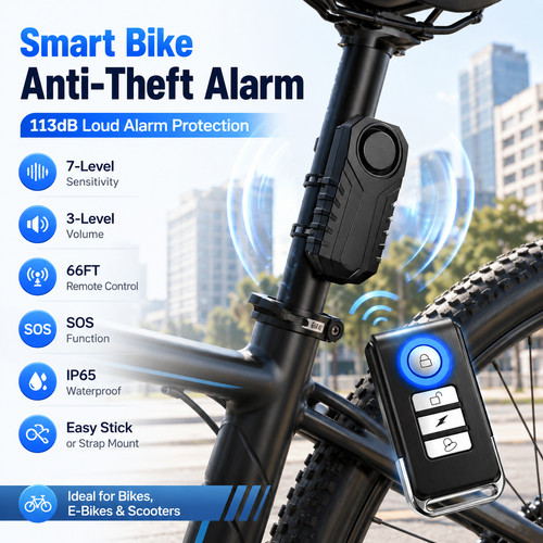 Allarme bici wireless con - bici,