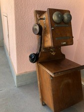 Telefono Antico a muro in legno unico nel suo genere per veri antiquari del 1940