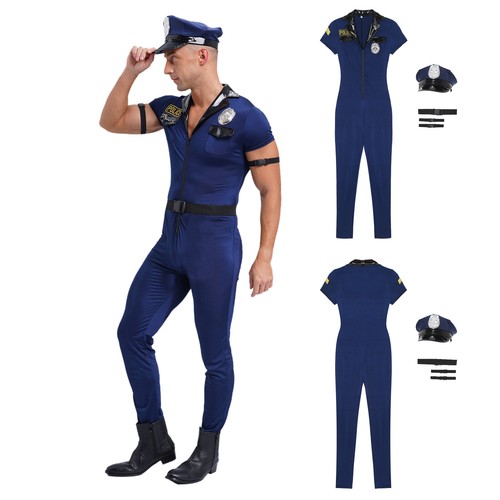 Costume uomo polizia - , maschera