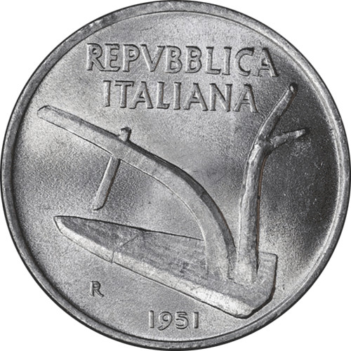 Italy 1951 ten - italy,