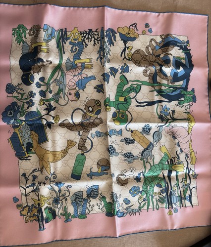 Gucci carré foulard seta - foulard,
