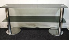 Console acciaio cristallo