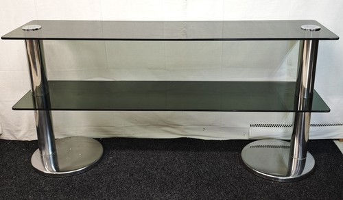 Console acciaio cristallo