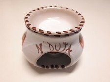 PORTACANDELA/SCALDINO IN CERAMICA CALABRESE PER N'DUJA CON PEPERONCINI