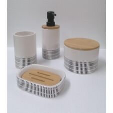 SET 4 ACCESSORI DA BAGNO IN