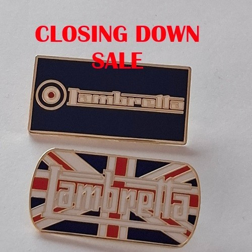 Large lambretta enamel pin - large,