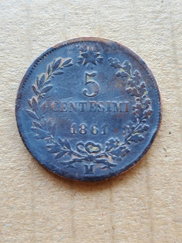 Centesimi 1861 regno - 5, m