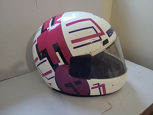 Casco moto epoca bieffe 1985 - casco,