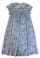 Camicia da notte donna Miss Elaine lunghezza media manica corta blu bianco paisley S M L XL