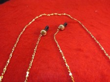 Occhiali da Vista Supporto 50.8-76.2cm 14KT Placcato Oro 2MM Singapore Catena