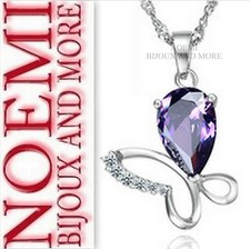 NOEMI GIOIELLI DONNA COLLANA FARFALLA  REGALO ZIRCONI CO409