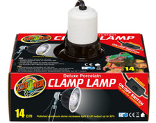 ZooMed Portalampada in ceramica a morsetto per tartarughe + Lampada compresa