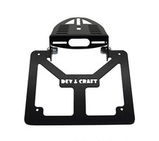 Portatarga Pieghevole Nero