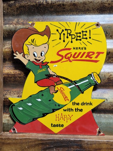Insegna porcellana squirt - insegna,