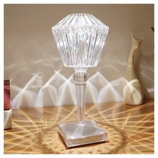 LAMPADA DA TAVOLO EFFETTO CRISTALLO CONTROLLO TOUCH PER SOGGIORNO CAMERA UFFICIO