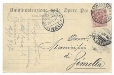 VERONA (459) - COLOGNA VENETA Amministrazione delle Opere Pie - Fp/Vg 1917