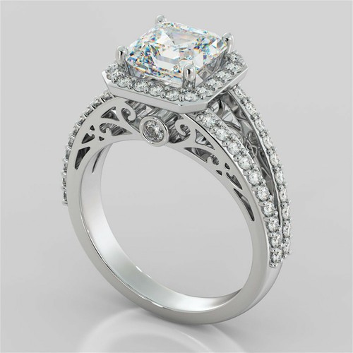Vintage taglio asscher - kt,
